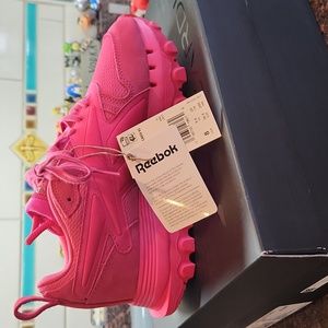 NEW Reebok Classic Leather Cardi B Womens Low Top Shoes Pink GW8876 Multi Sz